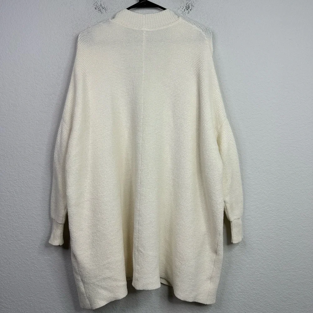 Free People Sweater Women S Beige Knit Oversized Textured Boho Neutral Lagenlook